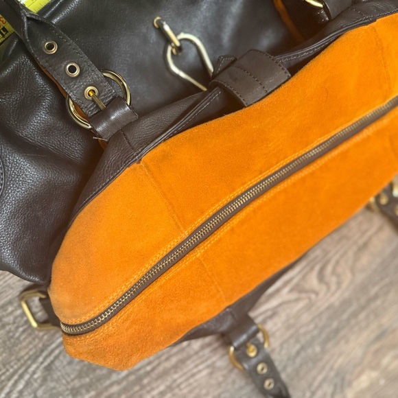 Alberta Di Canio Brown and Orange large bag in very very good condition - Picture 5 of 15